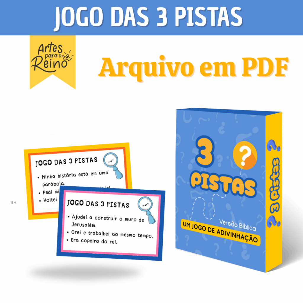 Jogo das 3 pistas – Artes para o Reino