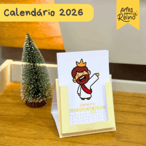 Calendário Vertical Mesa 2026