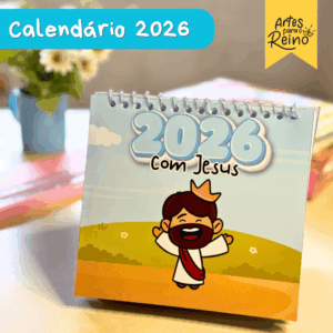 Calendário de Mesa 2026 com Jesus